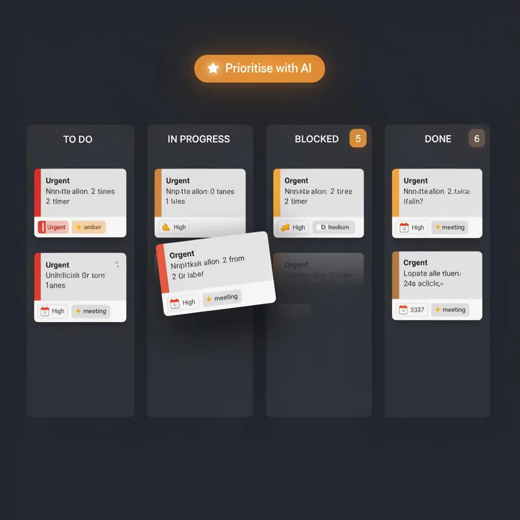 Task & Project Hub — product UI preview
